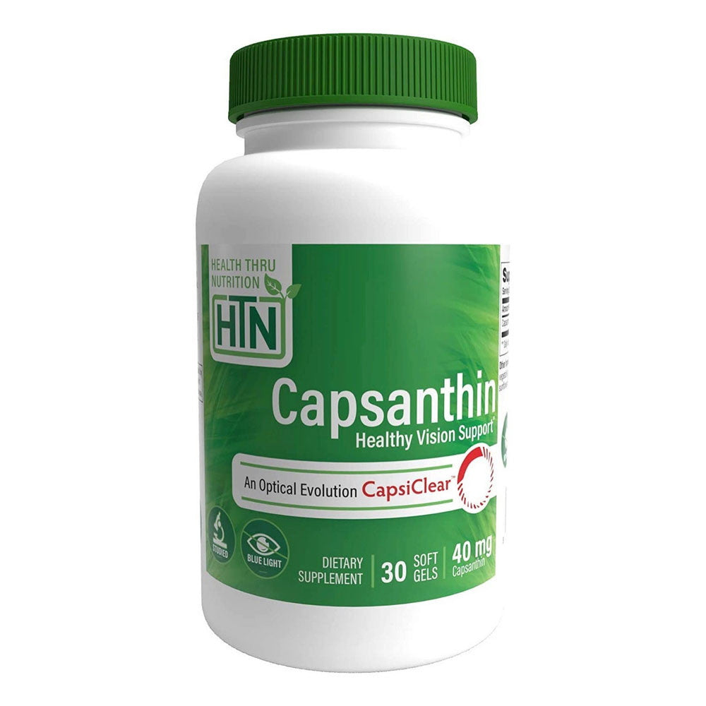 Health Thru Nutrition Capsanthin 40Mg Healthy Vision Support And Blue Light Protection Dry Eye Relief, 30 Ea
